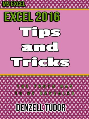cover image of Excel 2016 Tips and Tricks